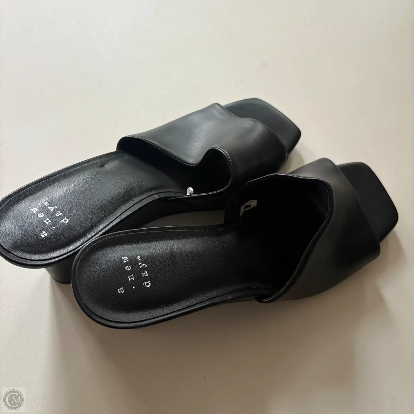 Sandals Heels Block By A New Day In Black, Size: 10