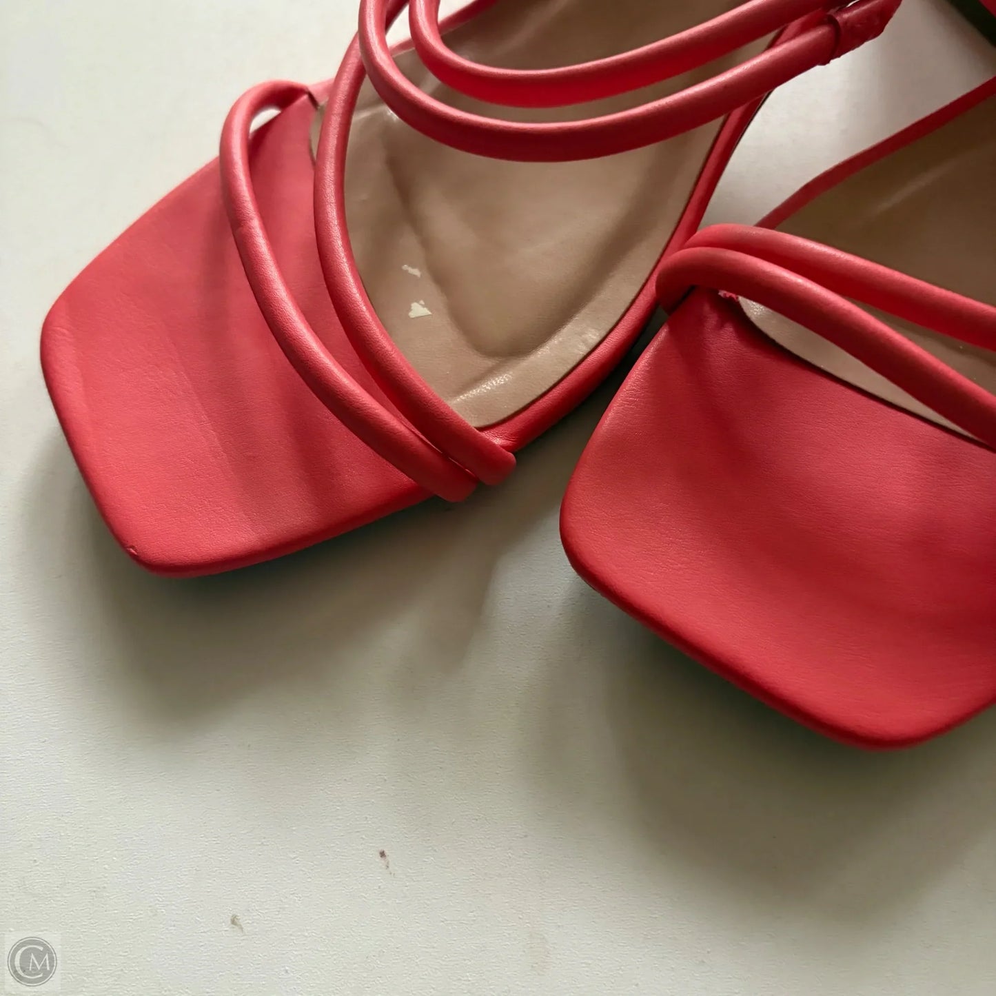 Sandals Heels Block By A New Day In Orange, Size: 10