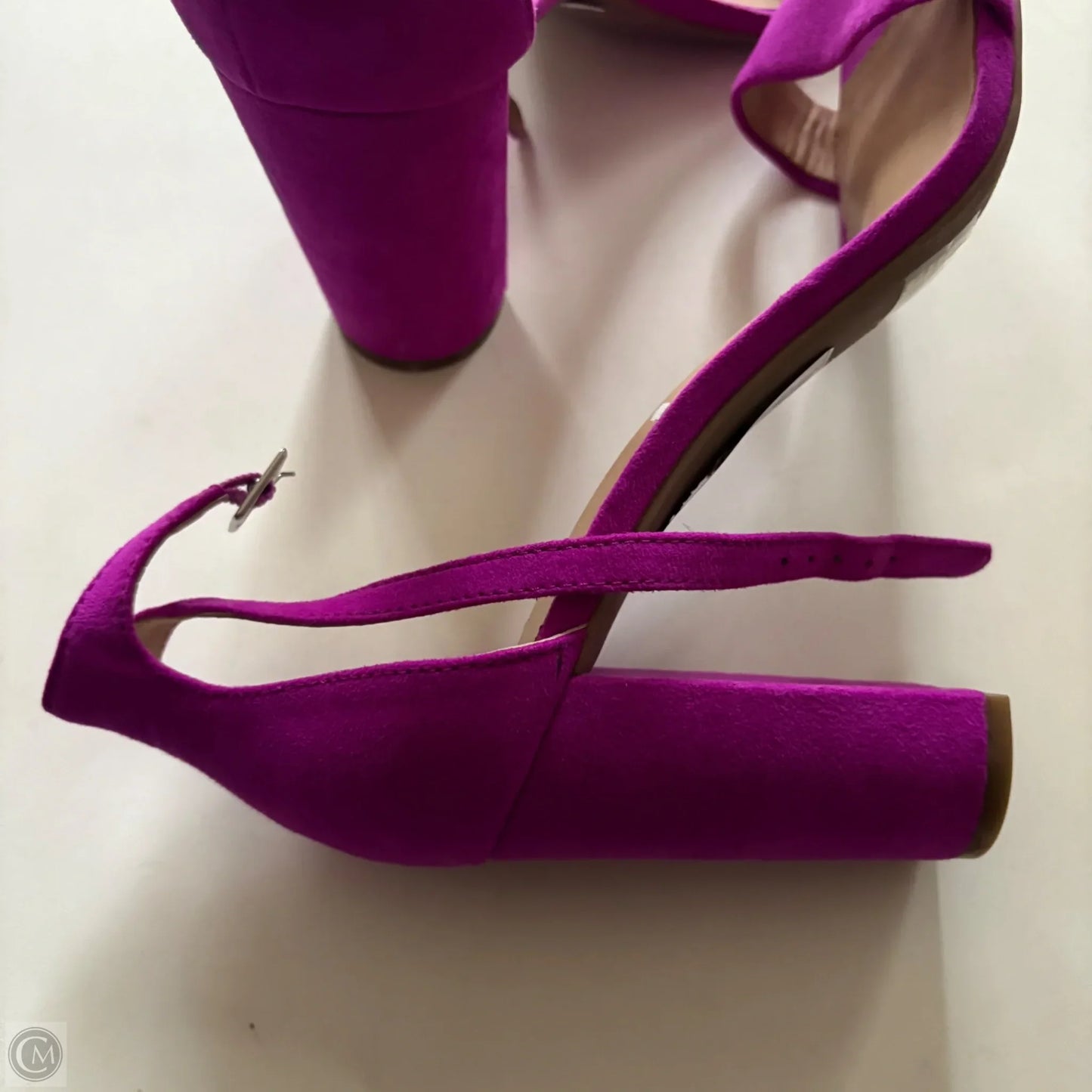 Sandals Heels Block By Inc In Purple, Size: 10