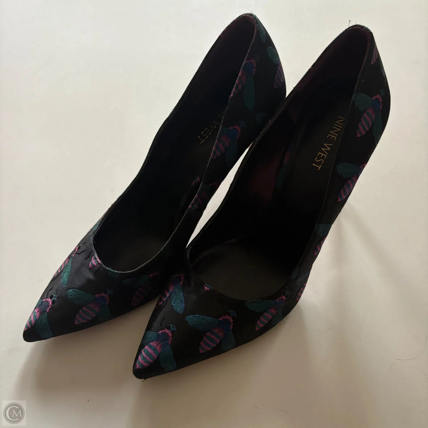 Shoes Heels Kitten By Nine West In Black, Size: 9.5