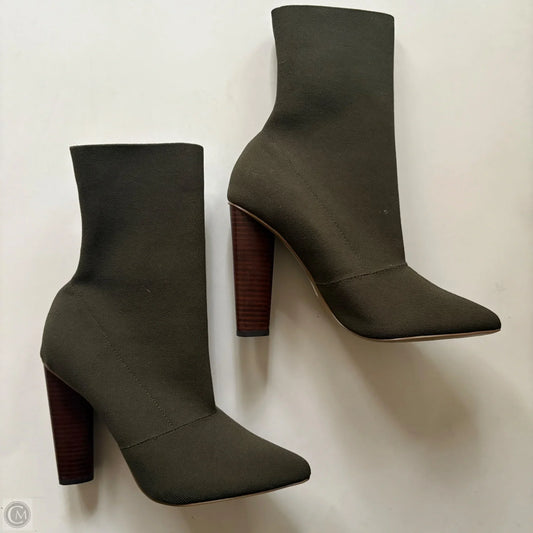 Boots Ankle Heels By Steve Madden In Green, Size: 10