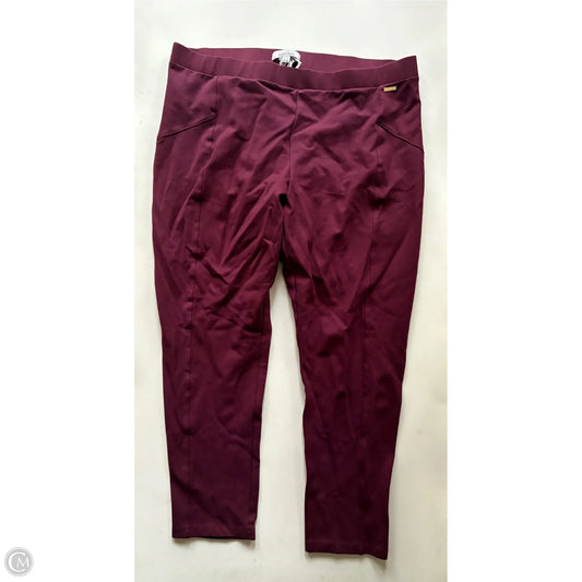 Pants Dress By Ellen Tracy In Maroon, Size: 22