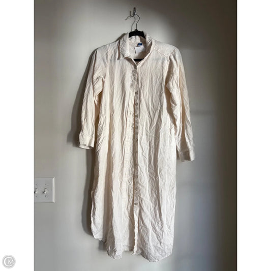 Dress Casual Maxi By Old Navy In Cream, Size: Xs