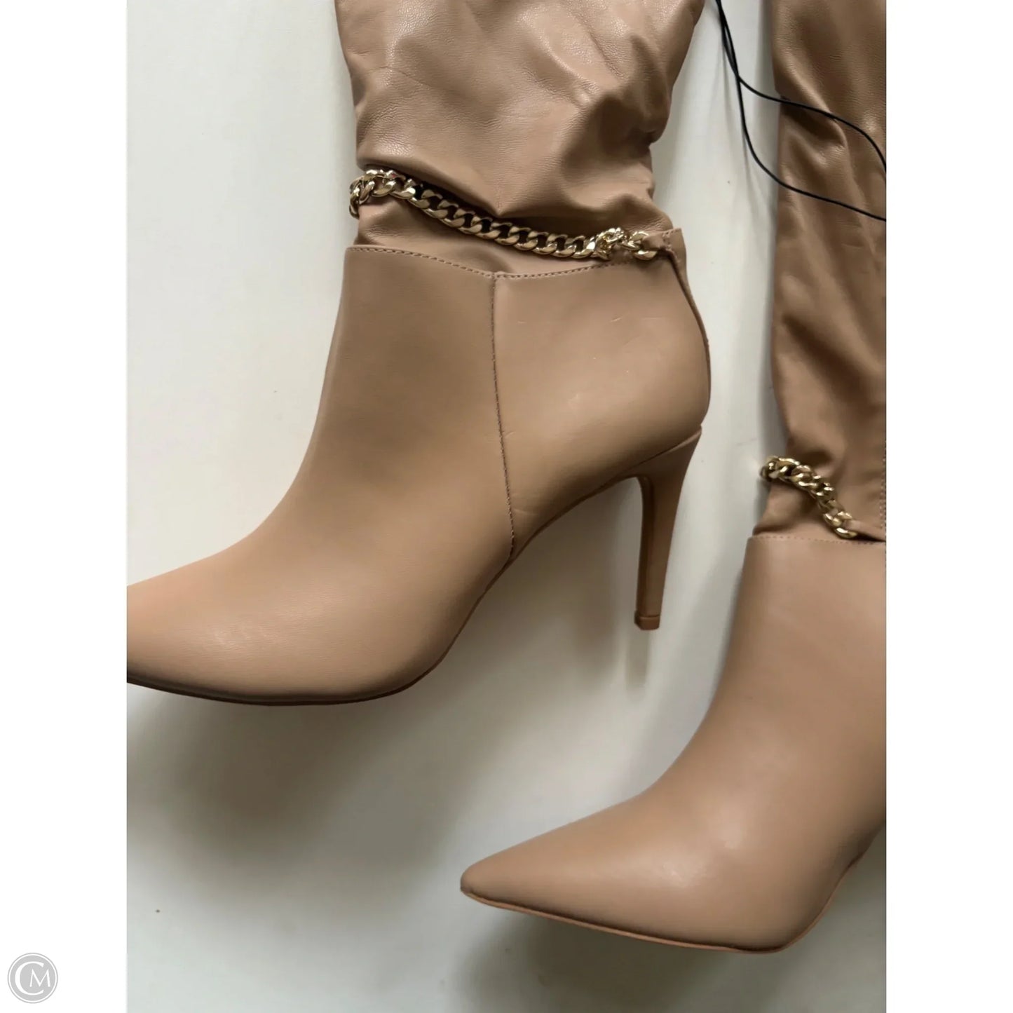 Boots Knee Heels By Express In Tan, Size: 10