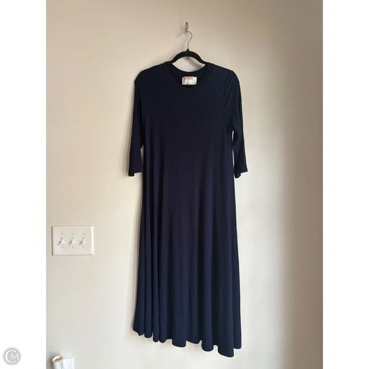 Dress Casual Maxi By Clothes Mentor In Navy, Size: M