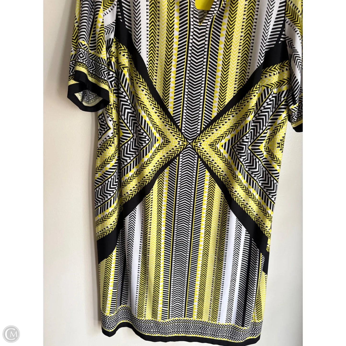 Dress Work By Sandra Darren In Yellow, Size: 1x