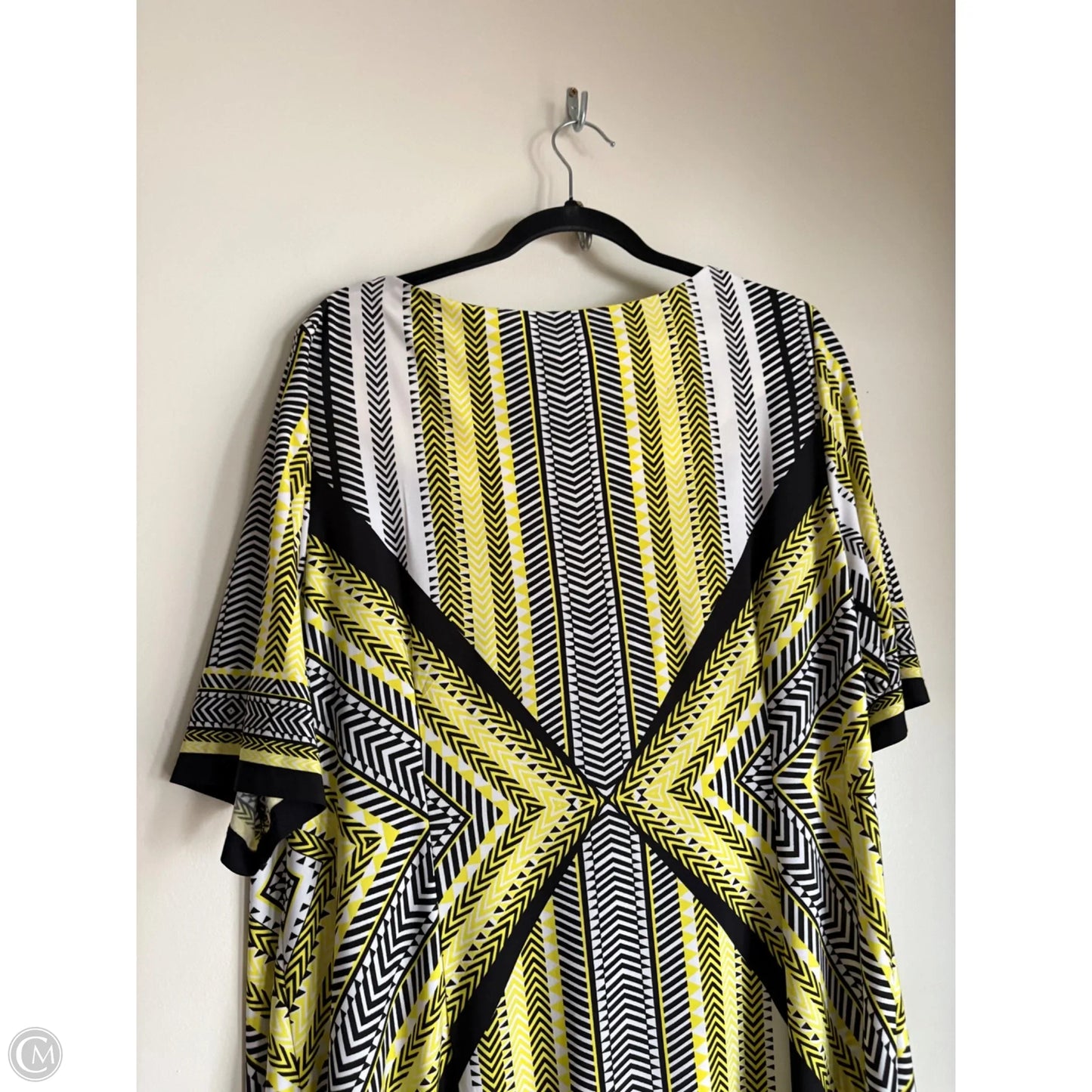 Dress Work By Sandra Darren In Yellow, Size: 1x