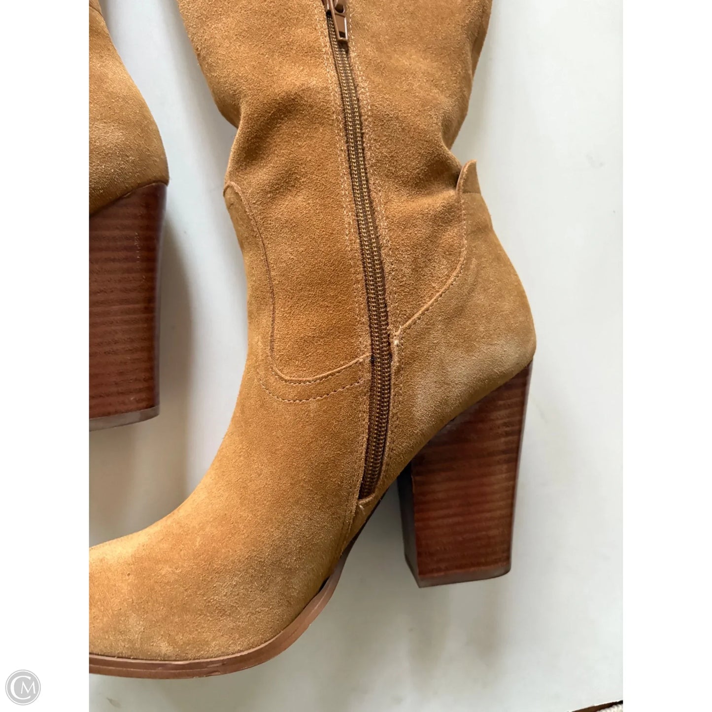 Boots Knee Heels By Kelly And Katie In Brown, Size: 10