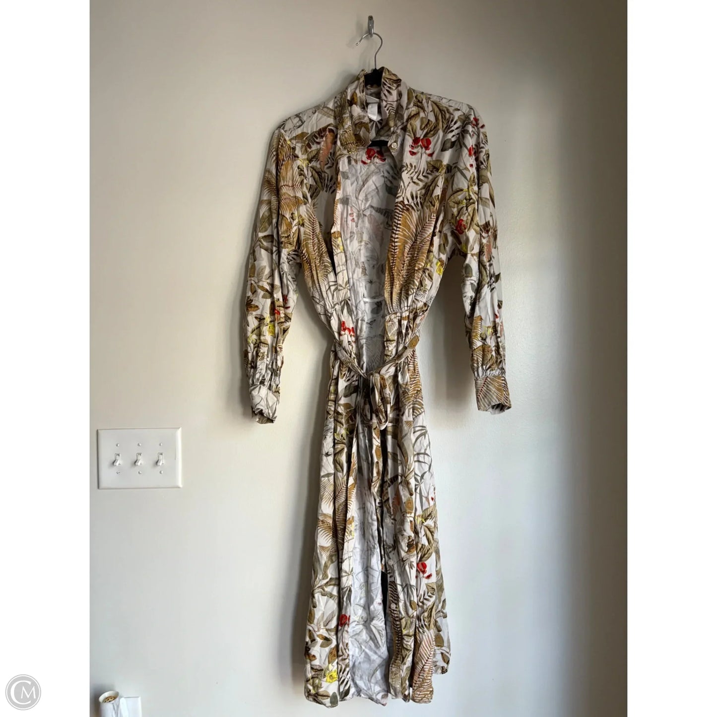 Dress Casual Maxi By H&m In Floral Print, Size: L