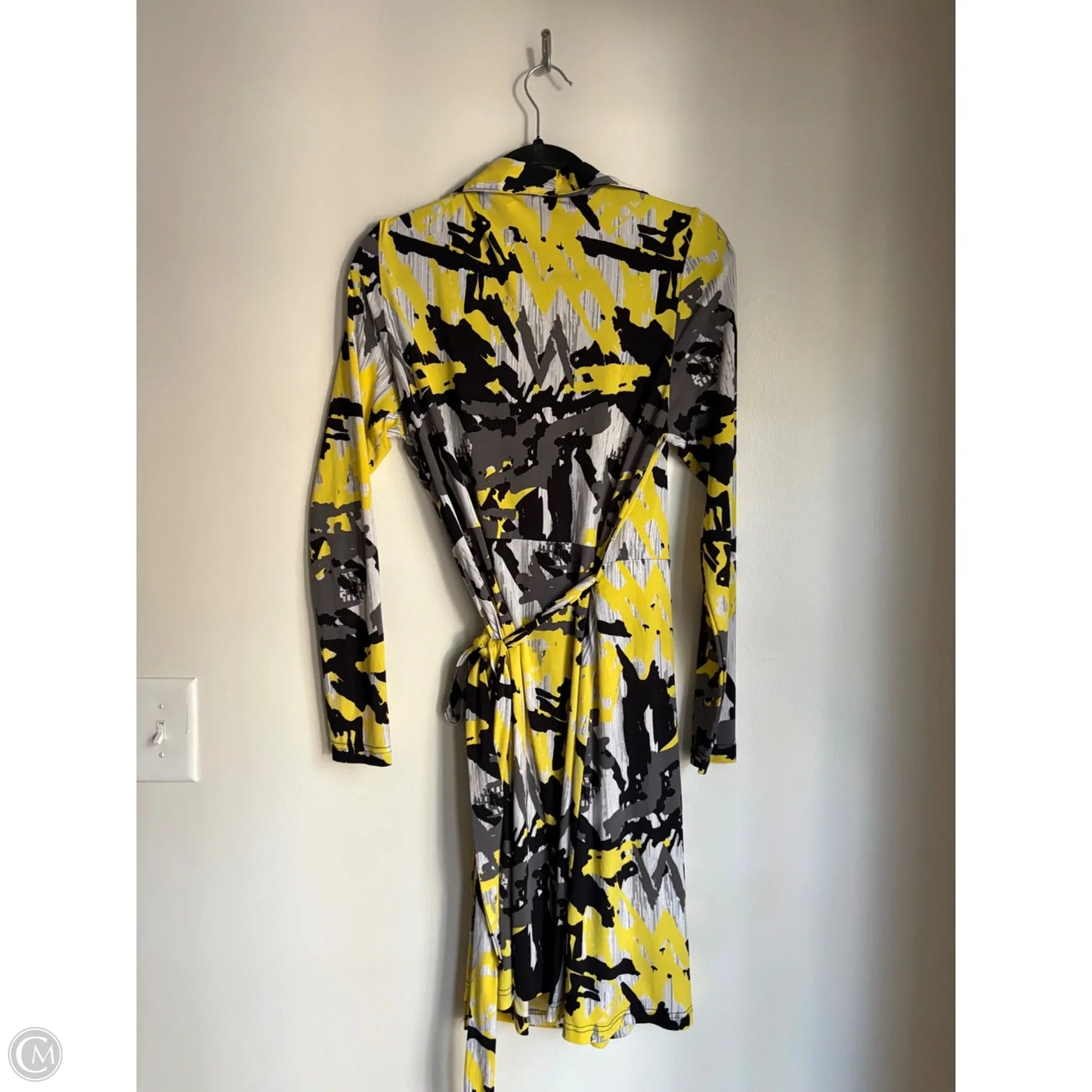 Dress Work By Bcbg In Black & Yellow, Size: L