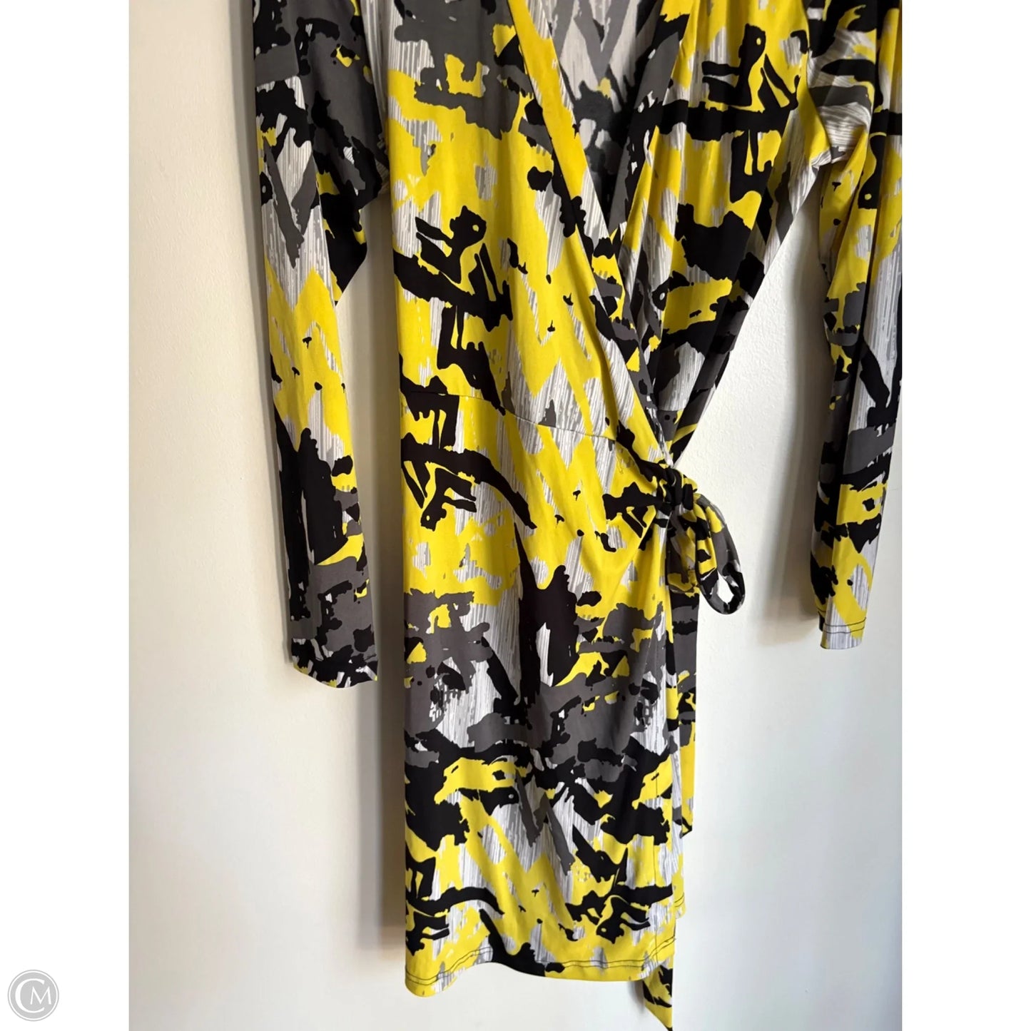 Dress Work By Bcbg In Black & Yellow, Size: L