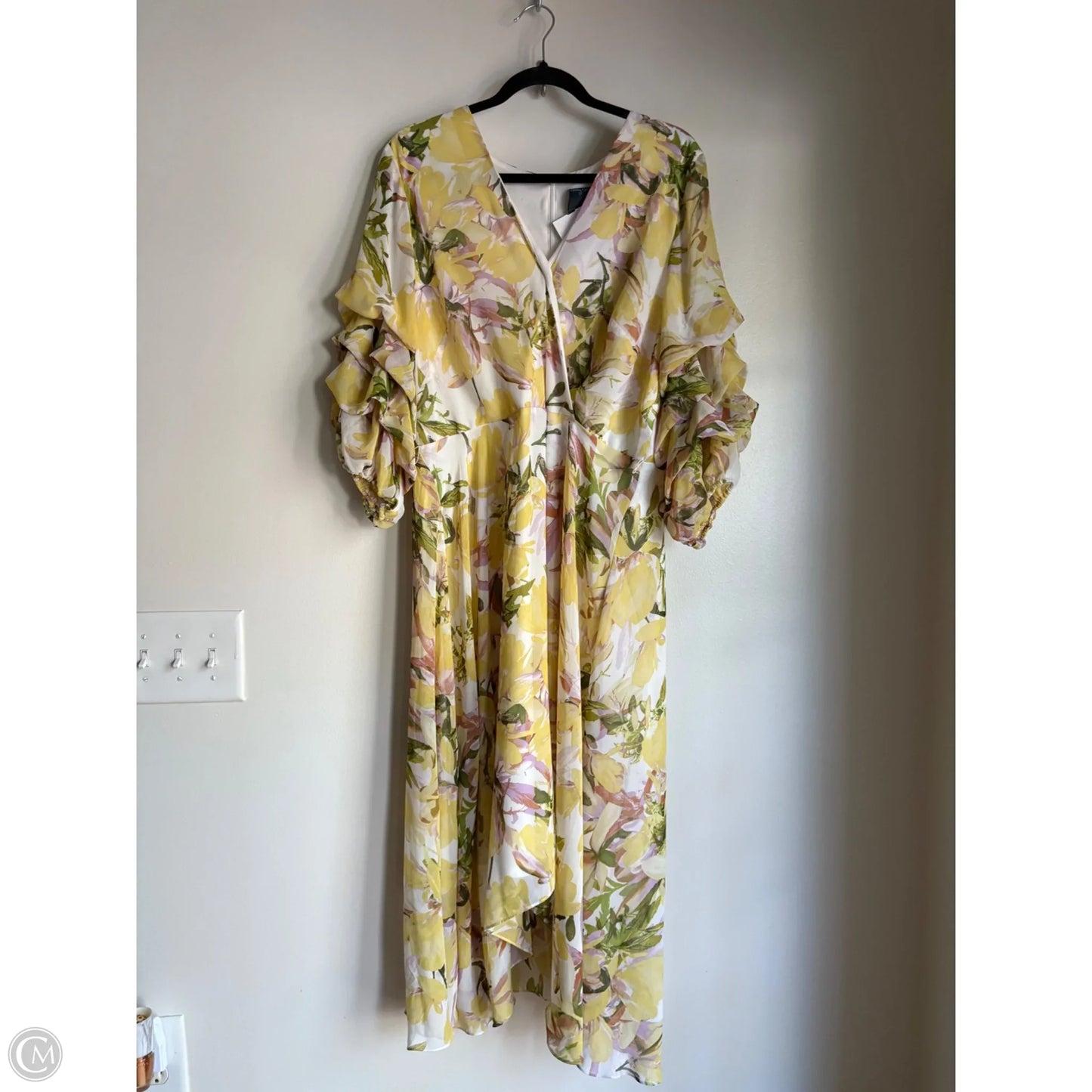 Dress Work By Gabby Skye In Yellow, Size: Xl