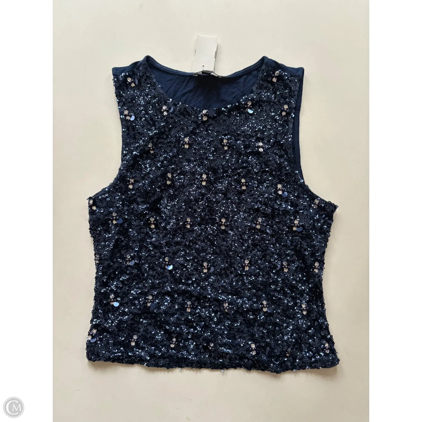 Top Sleeveless By Express In Navy, Size: M