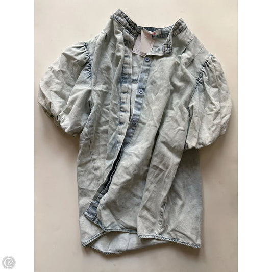 Top Short Sleeve By Mazik In Blue, Size: S