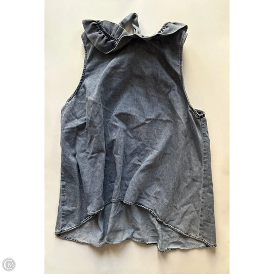 Top Sleeveless By Mazik In Blue, Size: Xl