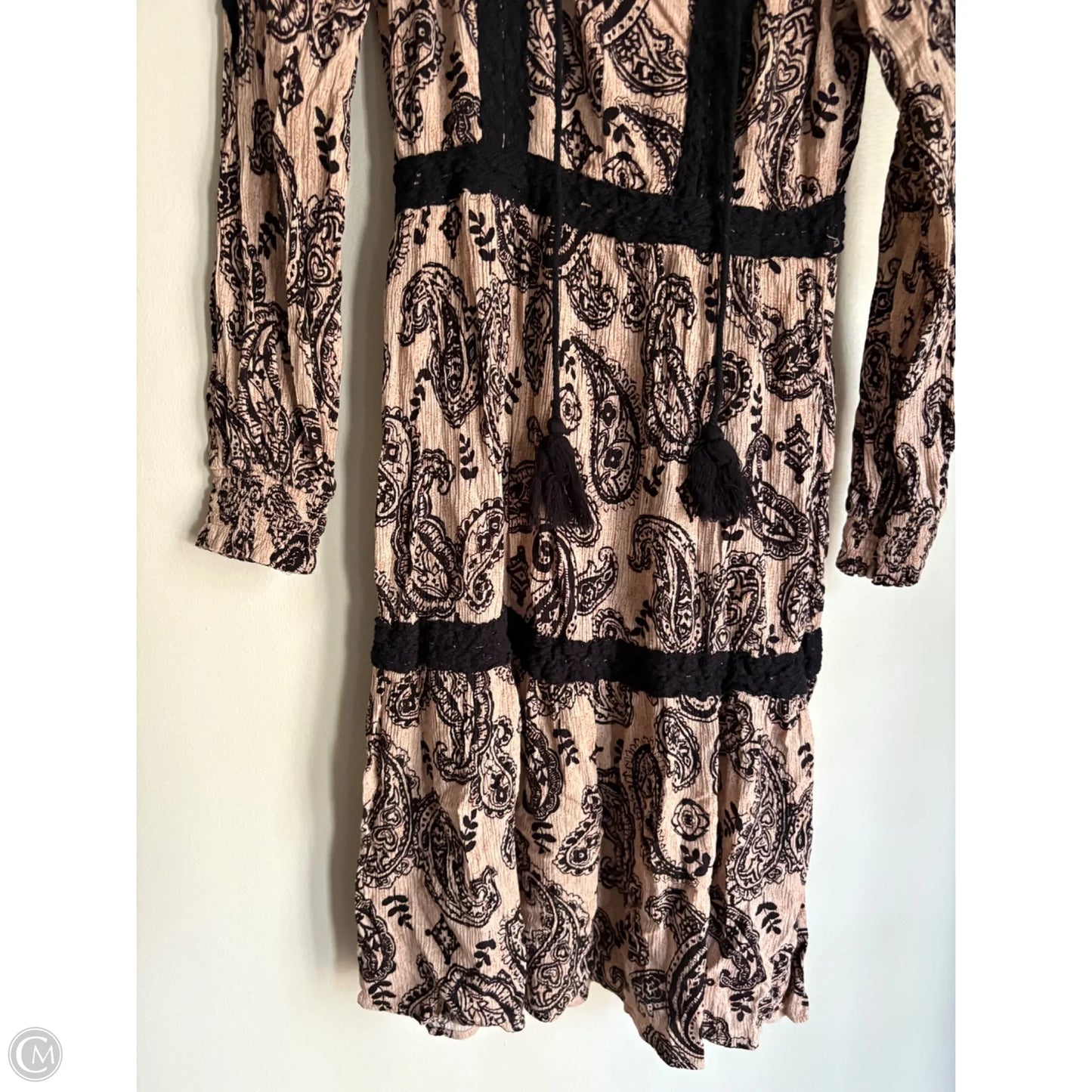 Dress Casual Midi By Knox Rose In Brown, Size: Xs