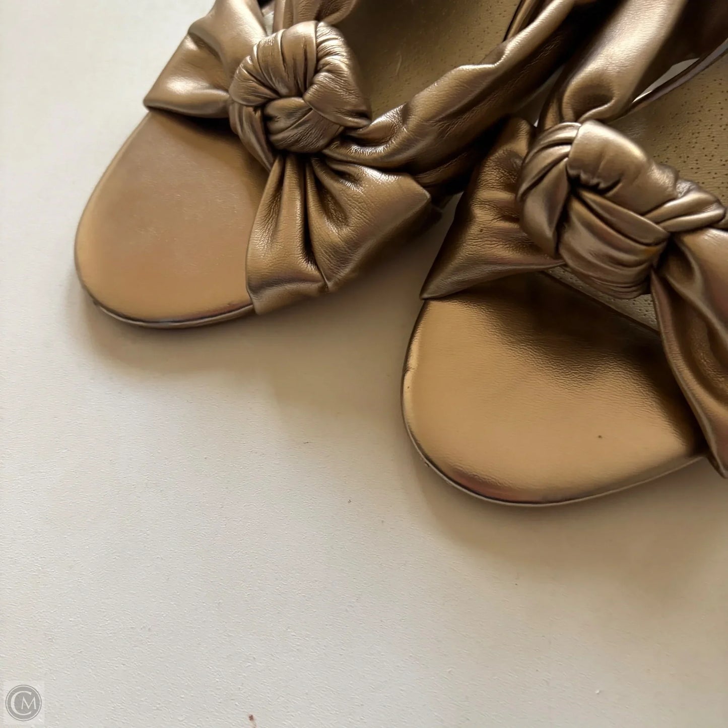 Sandals Heels Block By Dolce Vita In Gold, Size: 9