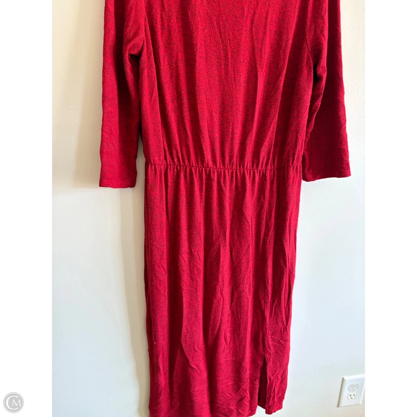 Dress Casual Midi By Lane Bryant In Red, Size: L