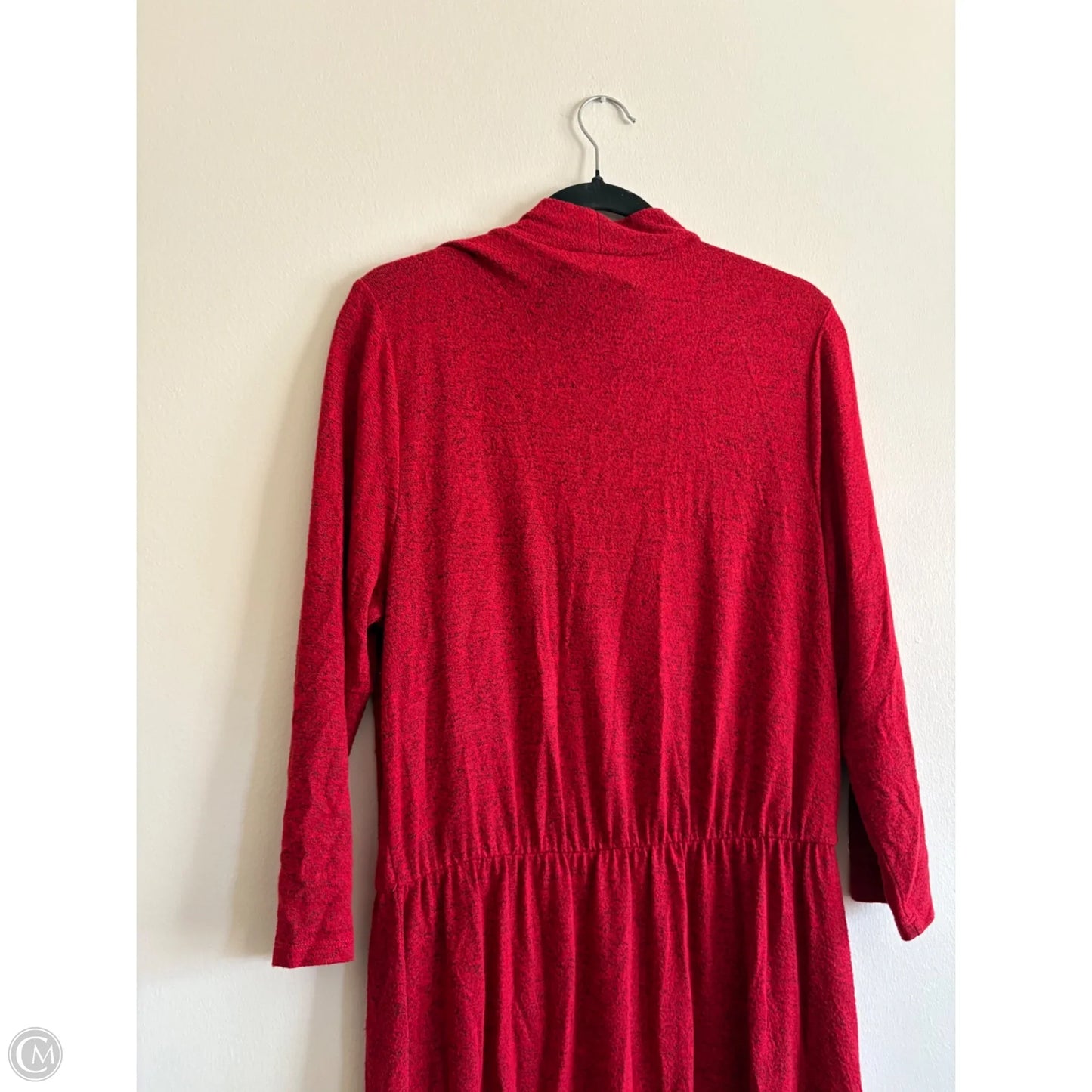 Dress Casual Midi By Lane Bryant In Red, Size: L