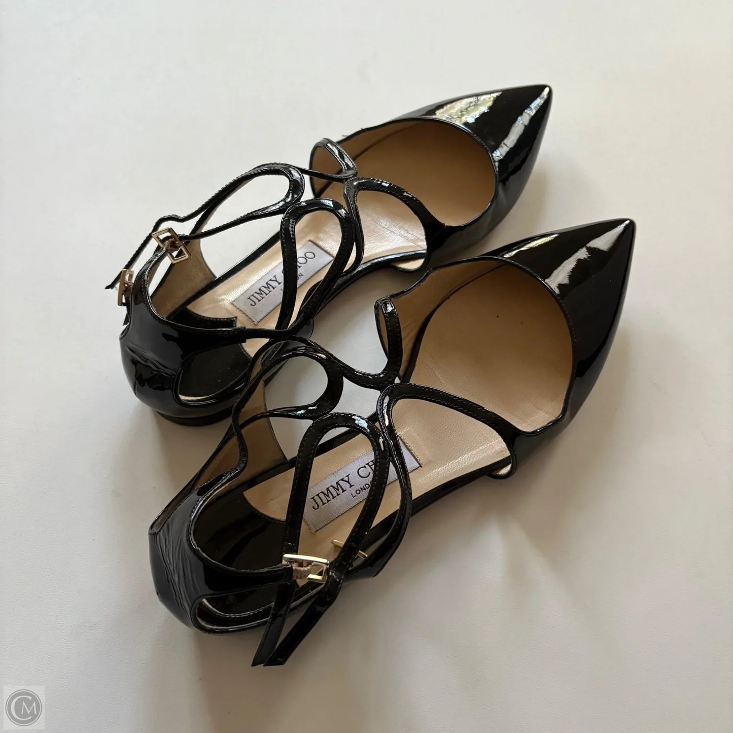 Shoes Luxury Designer By Jimmy Choo In Black, Size: 9.5