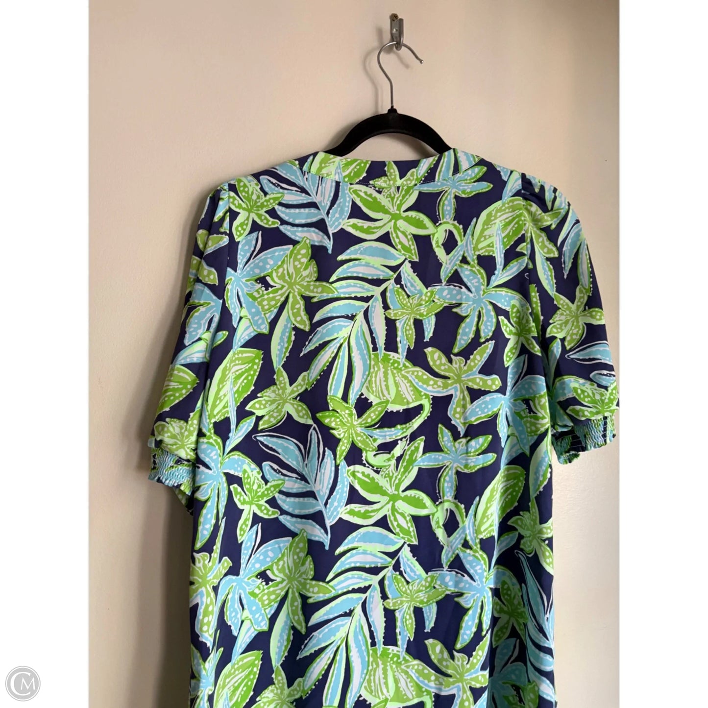 Dress Designer By Lilly Pulitzer In Blue & Green, Size: 4