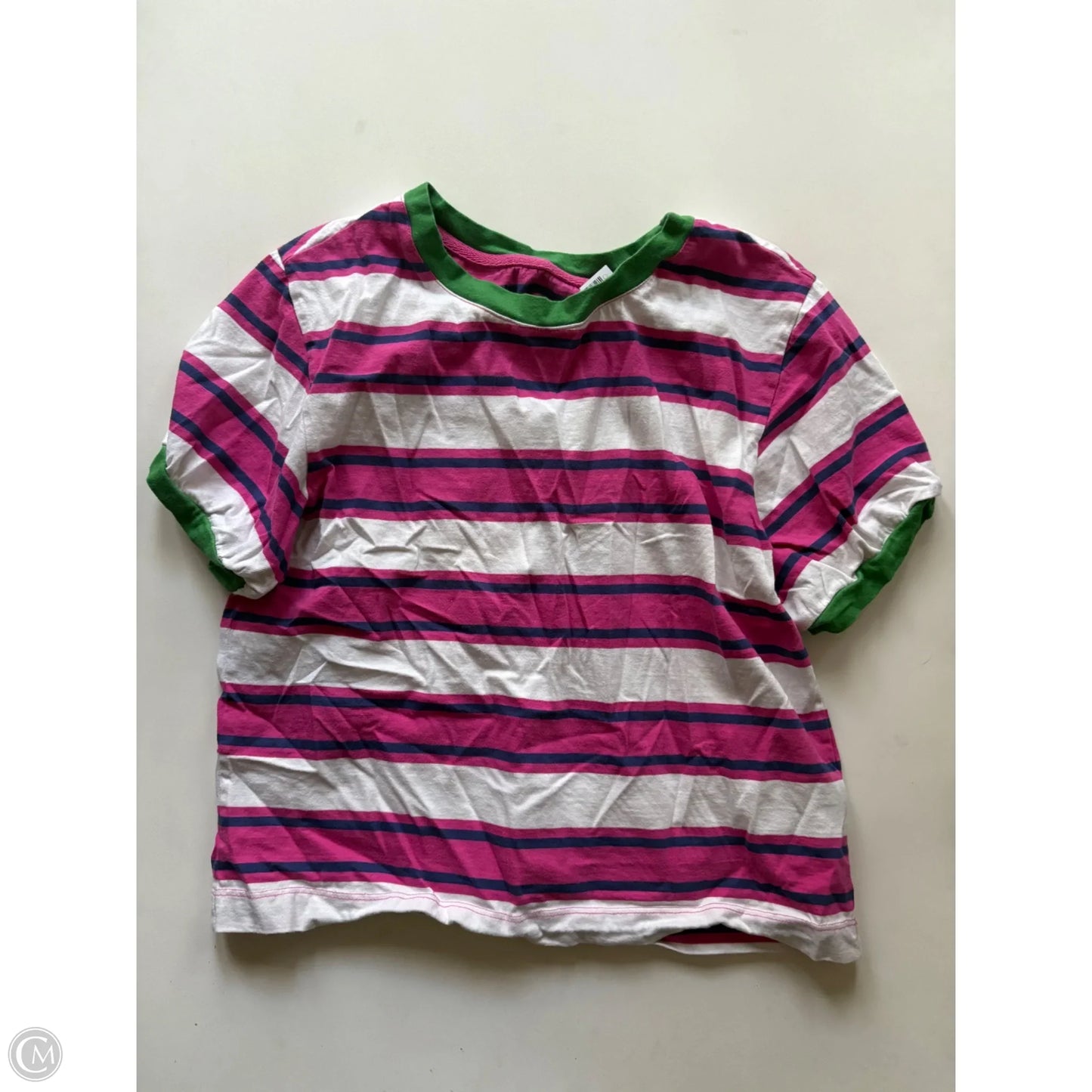 Top Short Sleeve By Pilcro In Striped Pattern, Size: S