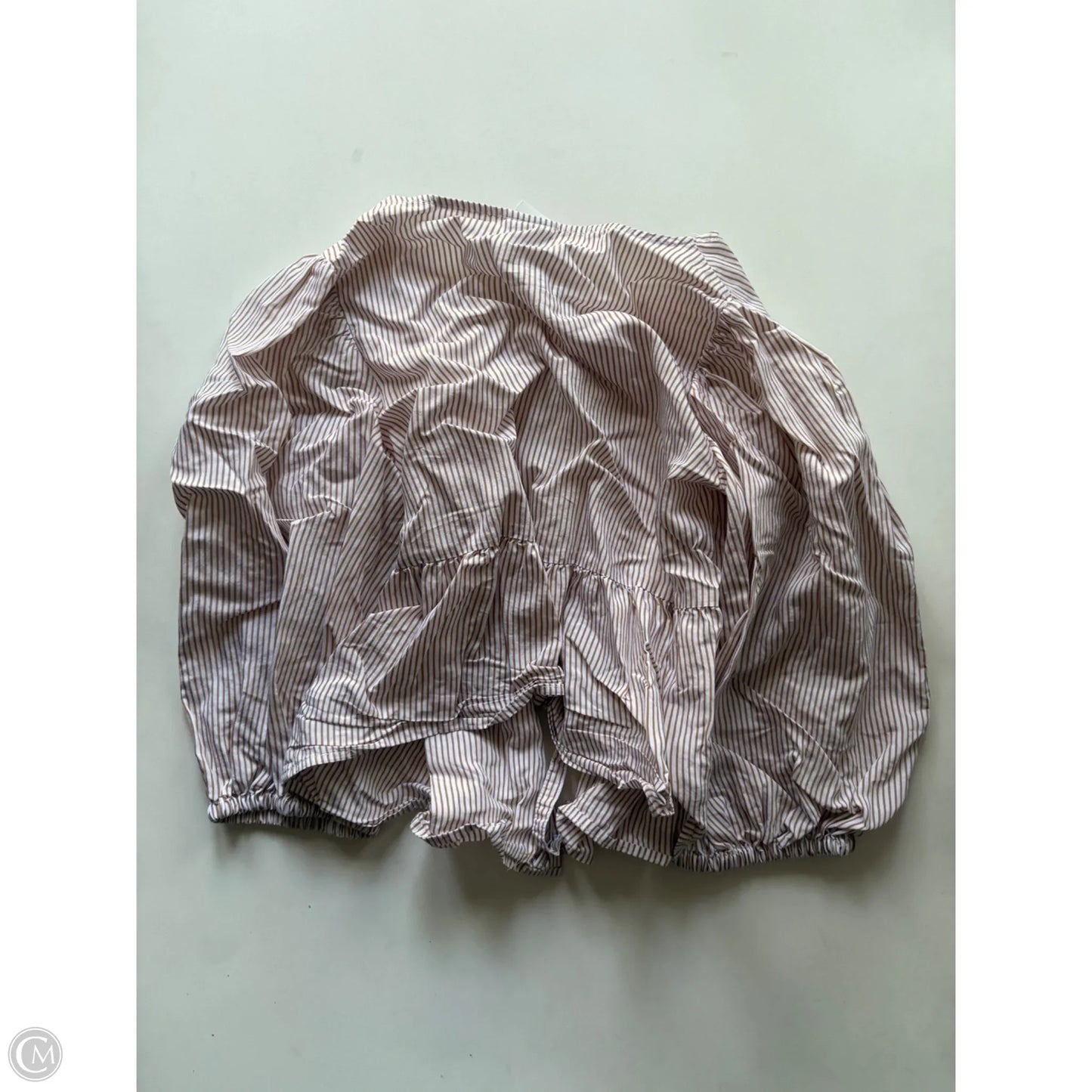 Top Long Sleeve By A New Day In Striped Pattern, Size: Xs