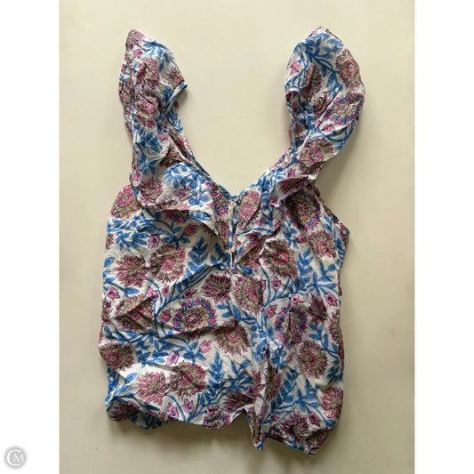 Top Sleeveless By J. Crew In Floral Print, Size: S