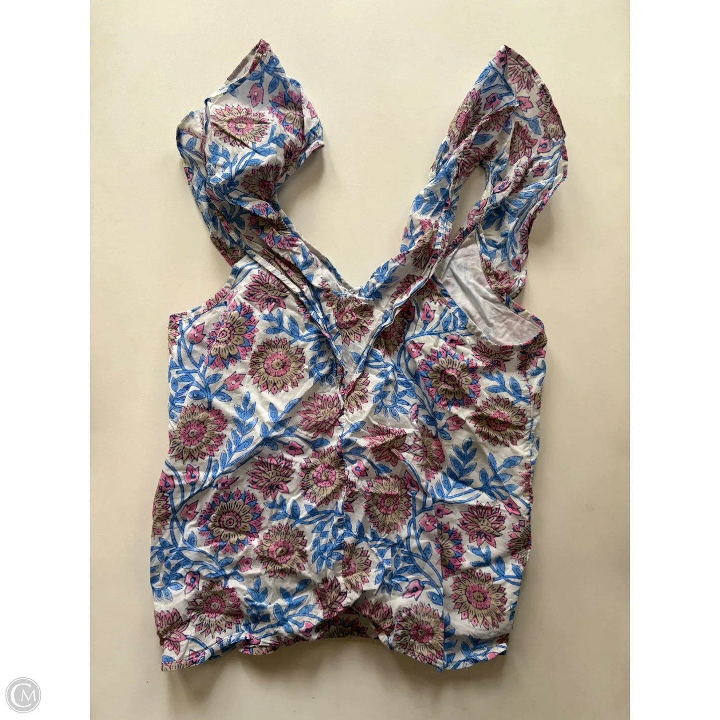 Top Sleeveless By J. Crew In Floral Print, Size: S