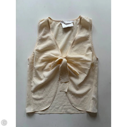 Top Sleeveless By Astr In Cream, Size: S