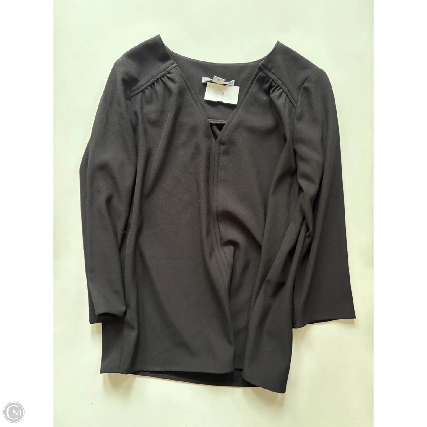 Top Long Sleeve By C & E  In Black, Size: S