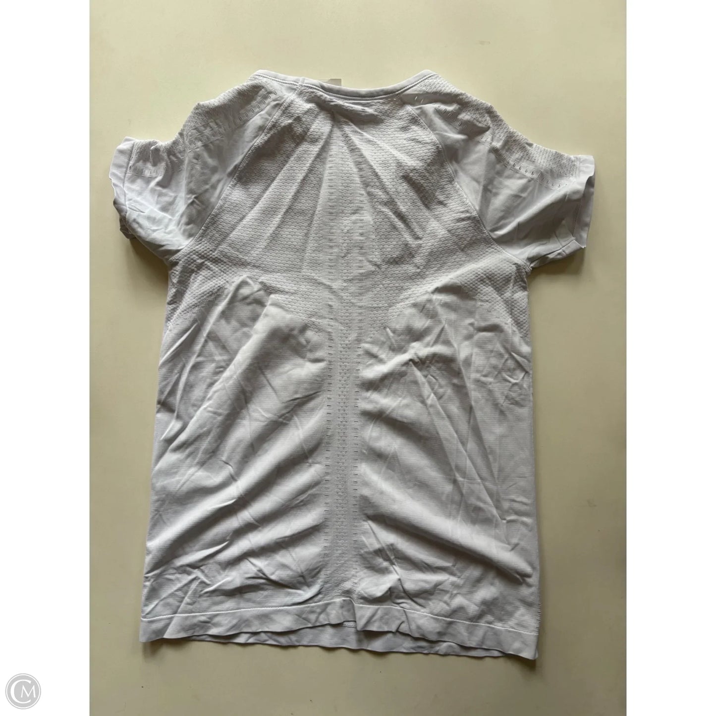 Athletic Top Short Sleeve By Athleta In White, Size: S