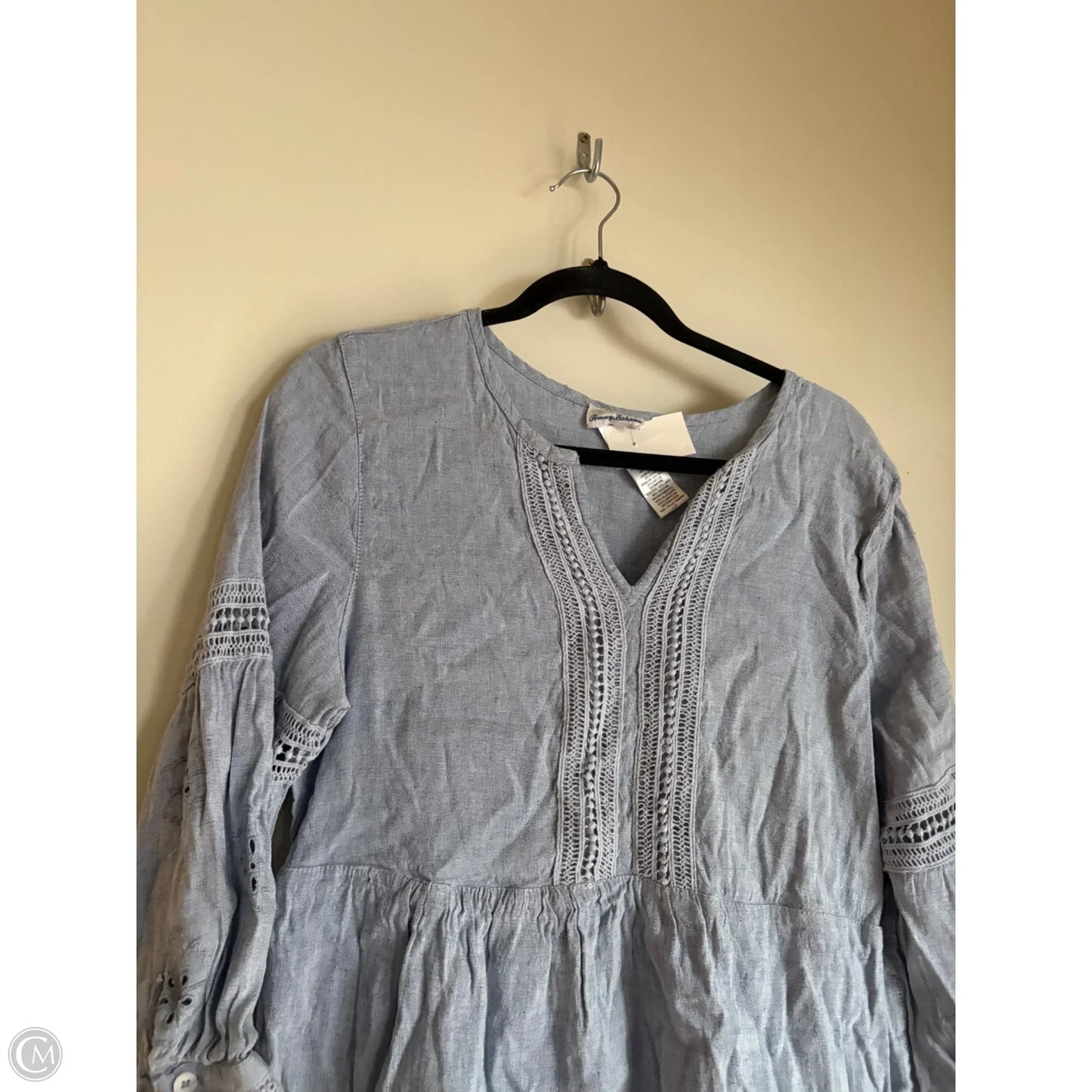 Dress Casual Maxi By Tommy Bahama In Blue, Size: L