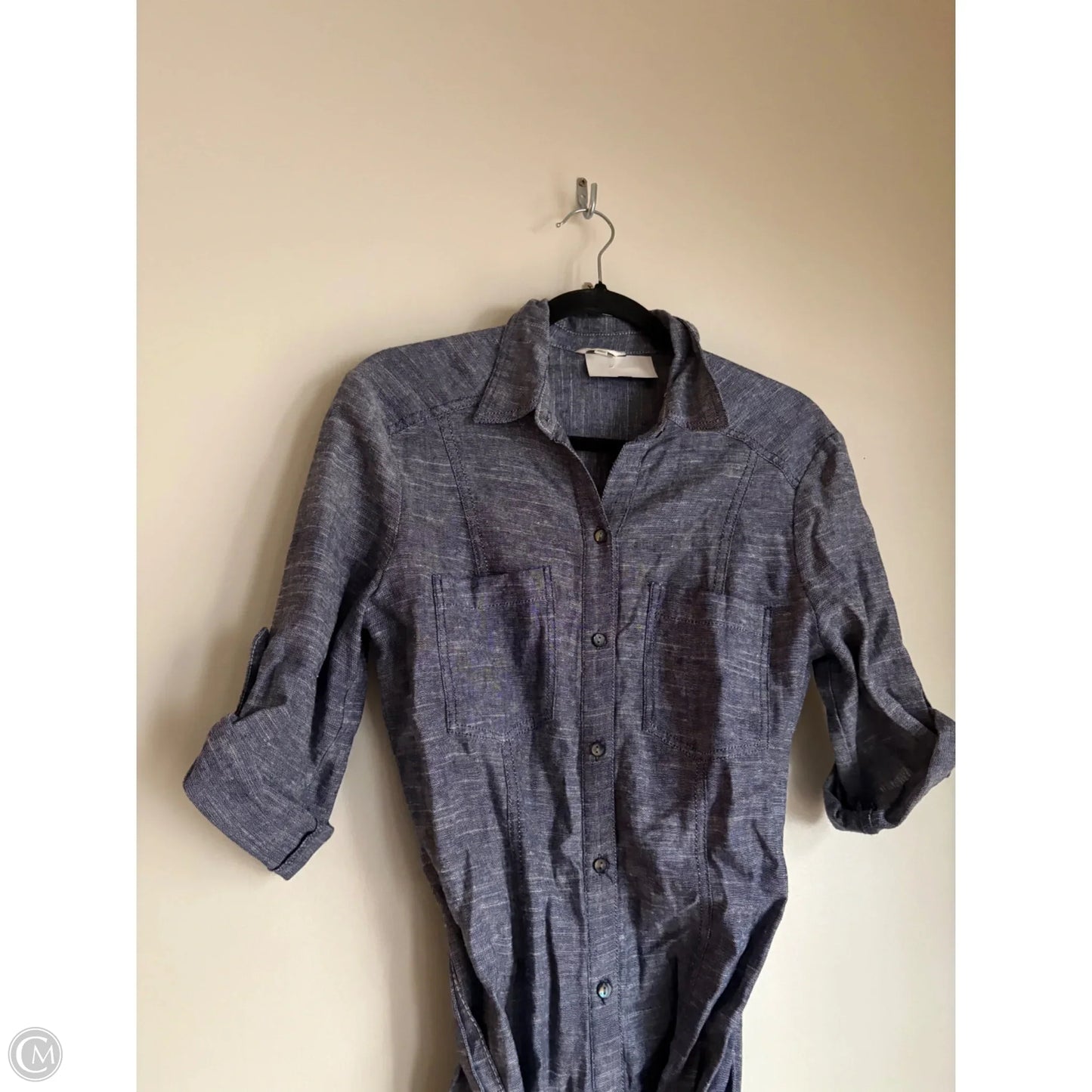 Dress Casual Midi By Max Studio In Blue, Size: Xs