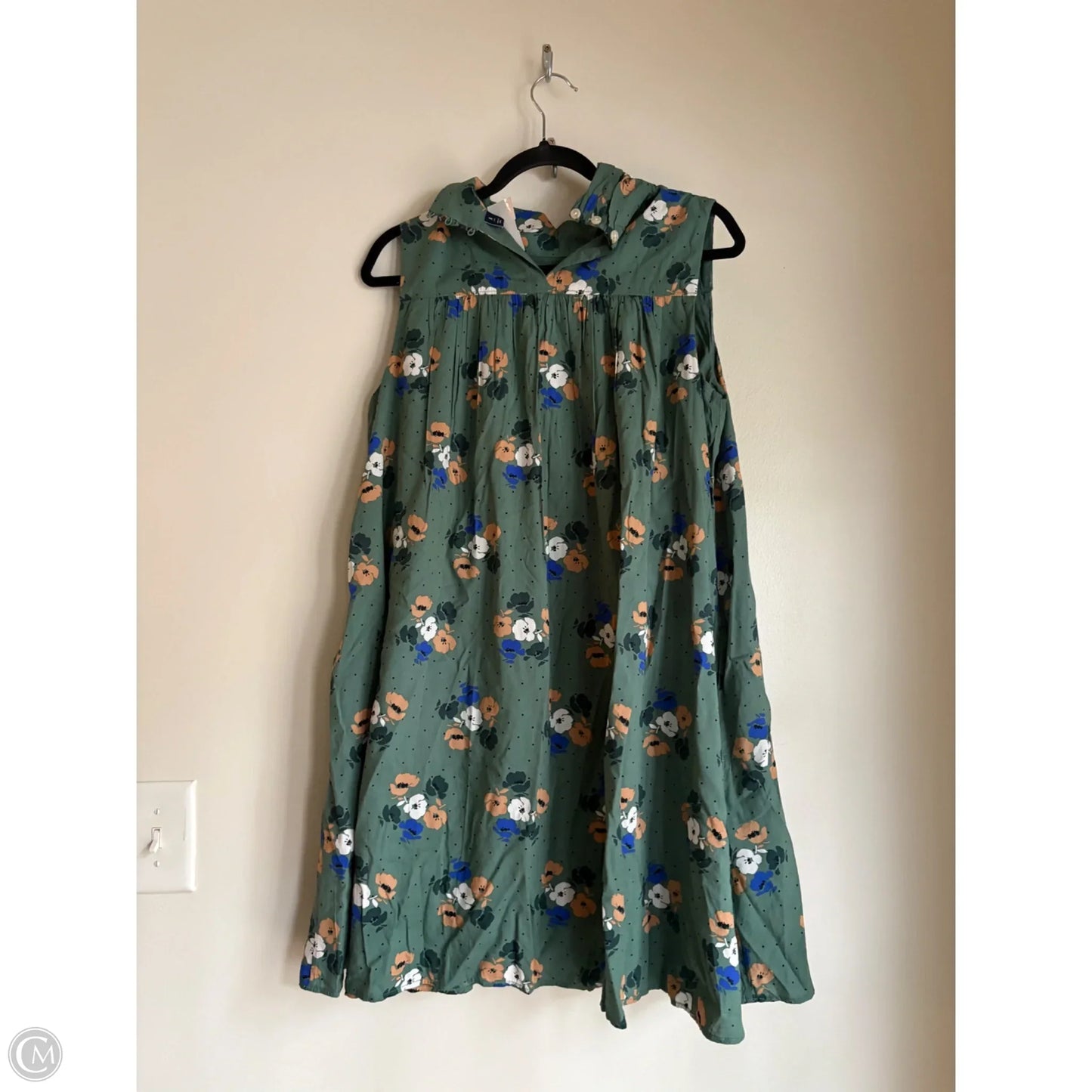 Dress Casual Midi By Lands End In Green, Size: S