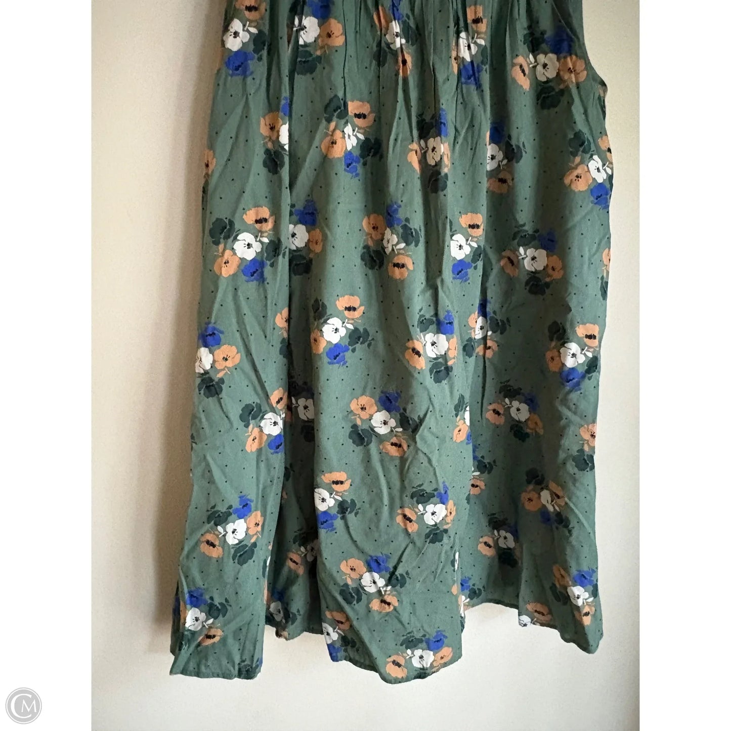 Dress Casual Midi By Lands End In Green, Size: S