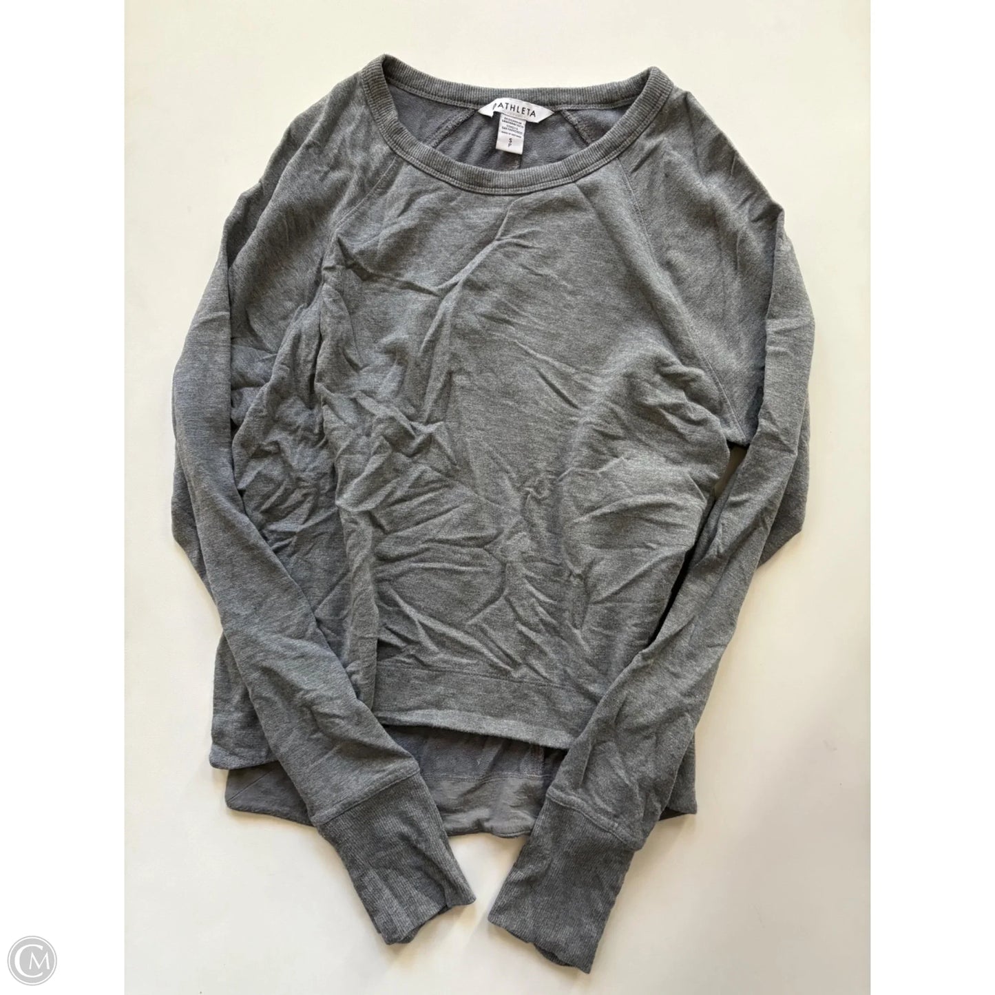 Sweatshirt Crewneck By Athleta In Grey, Size: S