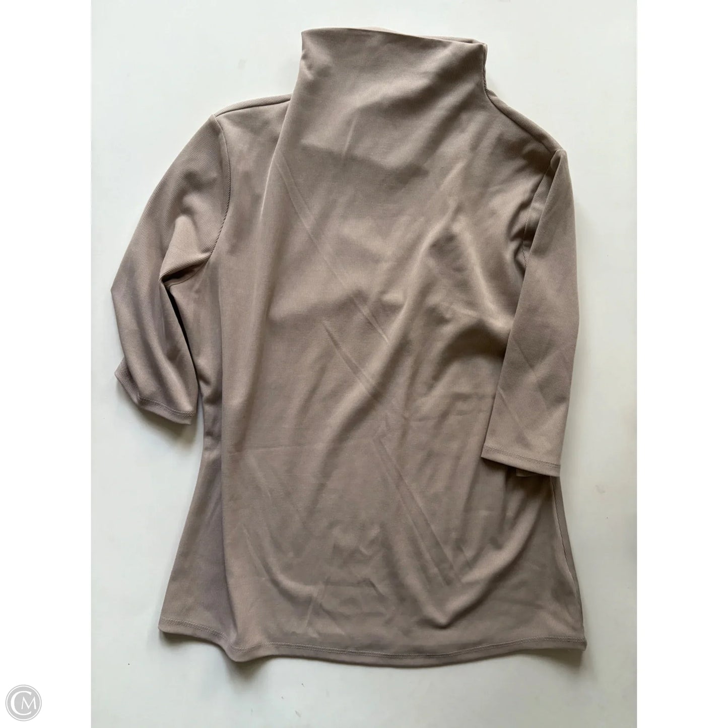 Top Short Sleeve By Worthington In Taupe, Size: S