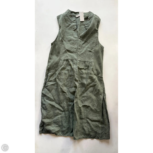 Dress Casual Midi By Terzo Millennio In Green, Size: S