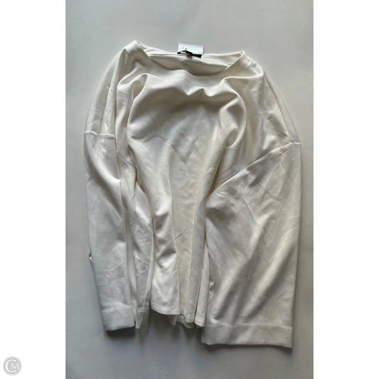 Top Long Sleeve By Banana Republic In Cream, Size: 2x