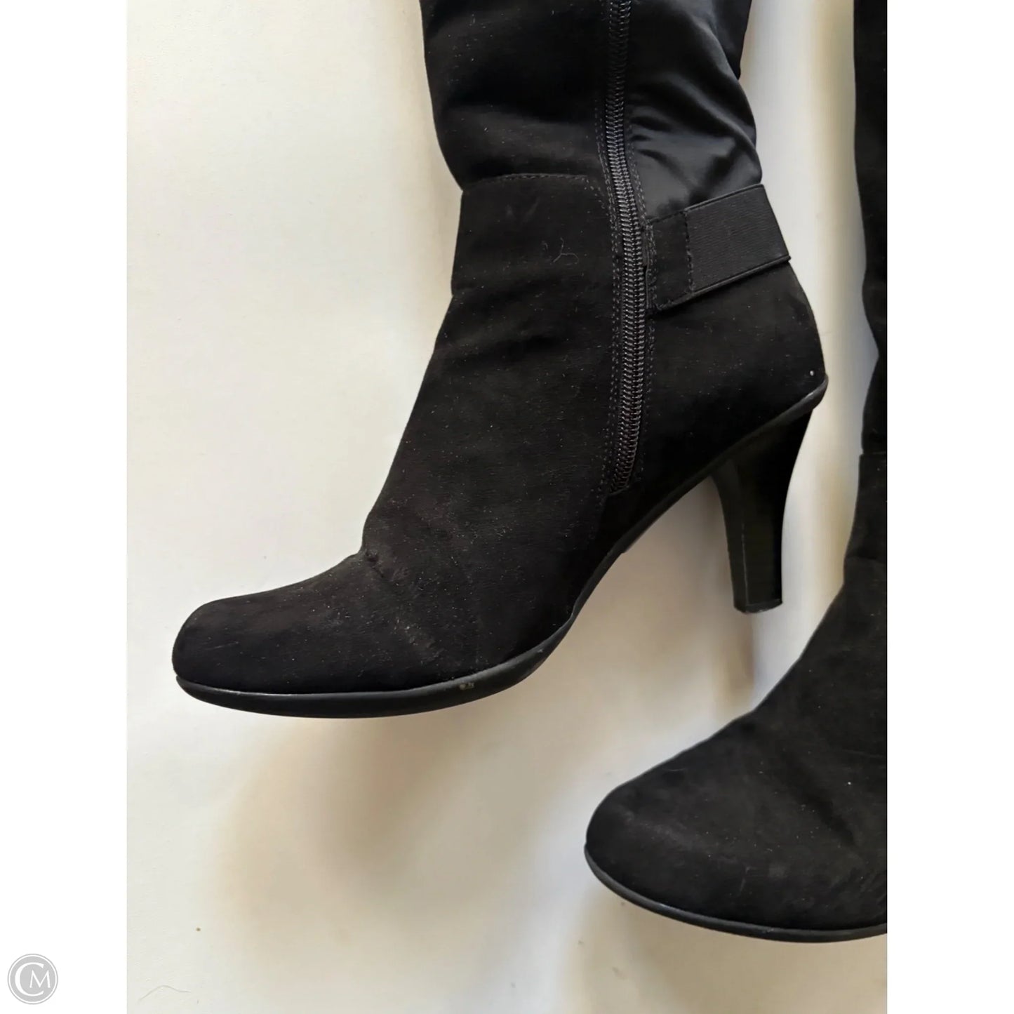 Boots Knee Heels By Kelly And Katie In Black, Size: 10