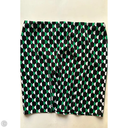 Skirt Midi By Cato In Black & Green, Size: 3x