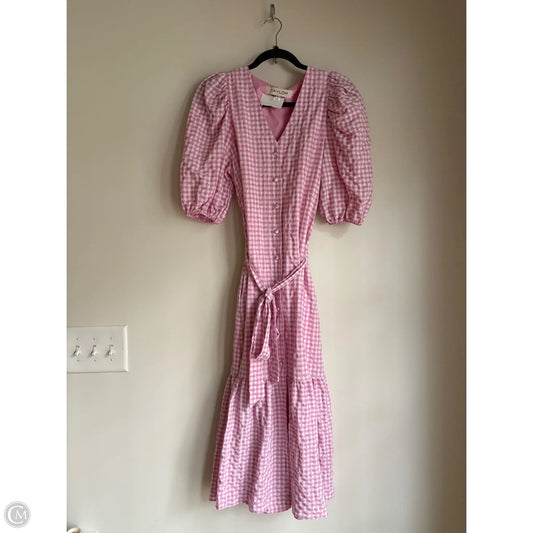 Dress Casual Midi By Taylor In Pink, Size: S