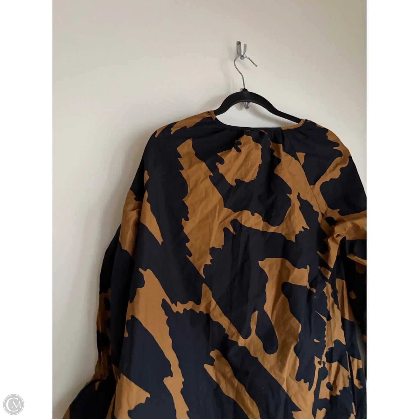 Dress Casual Midi By Who What Wear In Black & Brown, Size: Xs