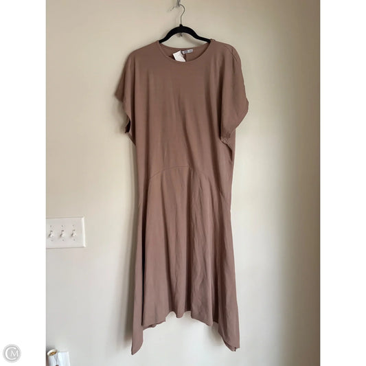 Dress Casual Maxi By Zara In Taupe, Size: S