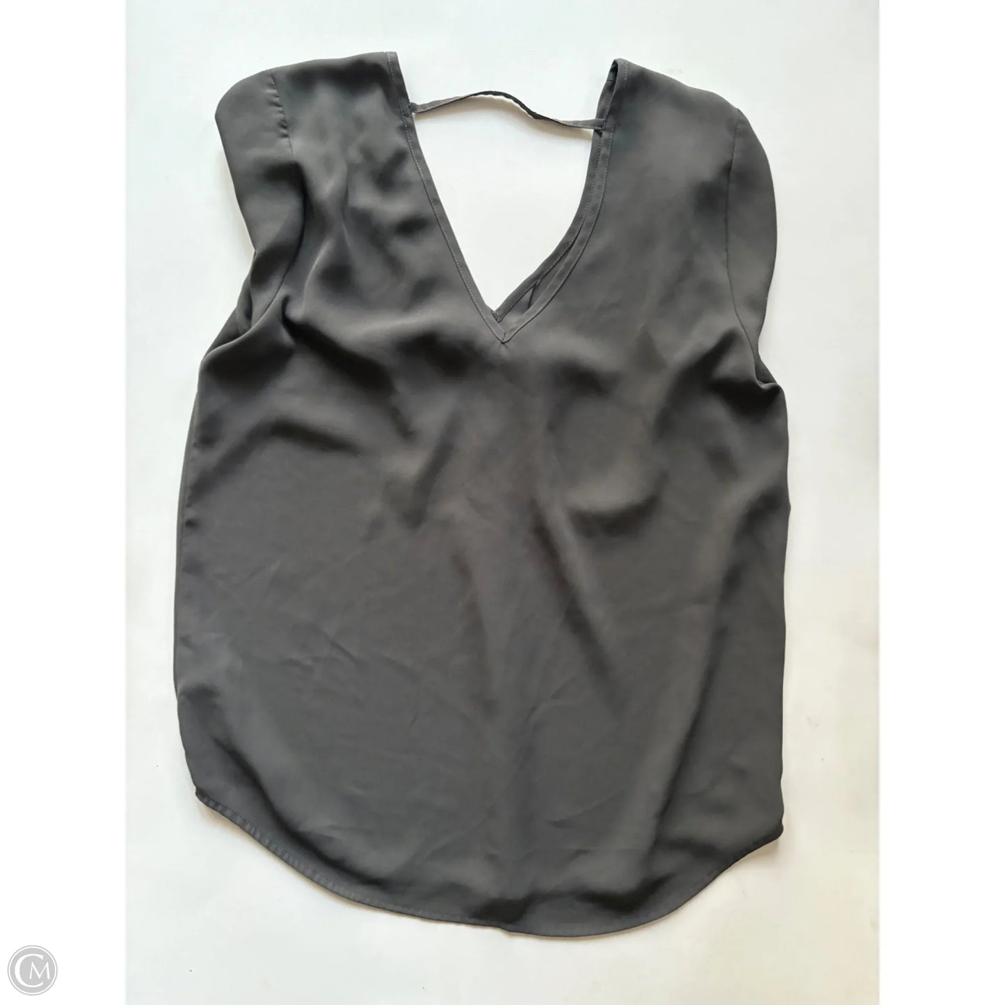 Blouse Sleeveless By Halogen In Grey, Size: S