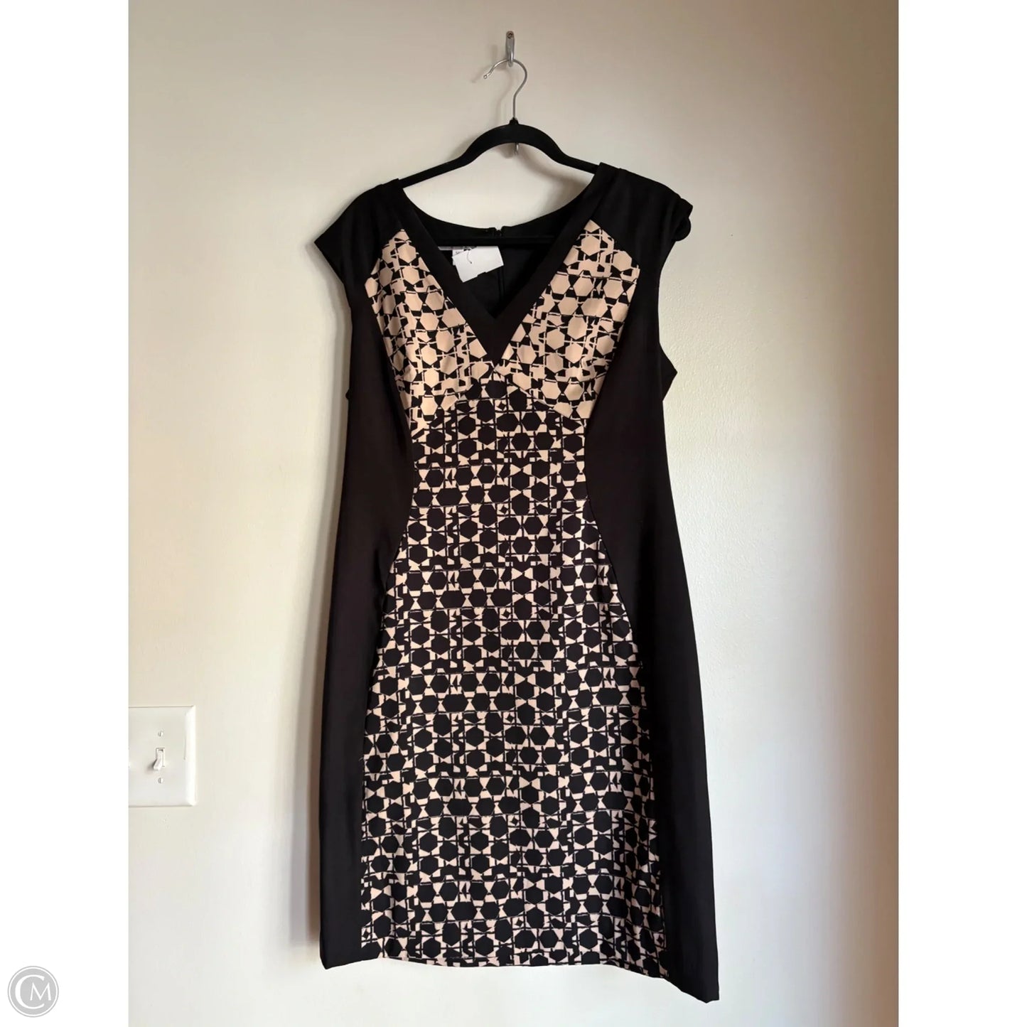 Dress Work By London Times In Black, Size: L
