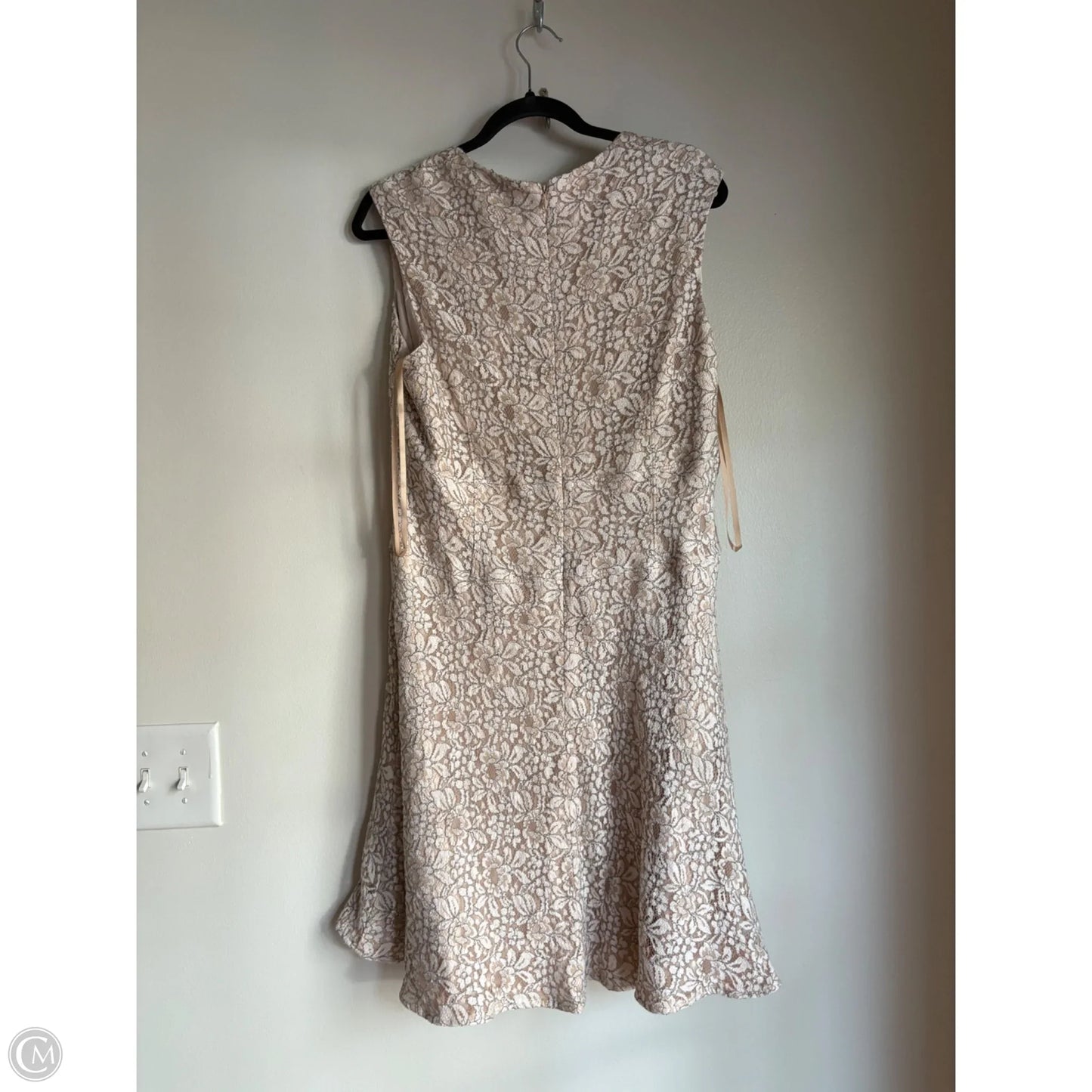 Dress Work By Antonio Melani In Cream, Size: L