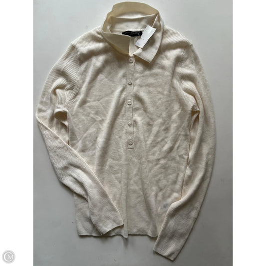 Sweater By Banana Republic In Cream, Size: M
