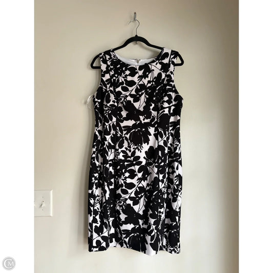 Dress Work By Tommy Hilfiger In Black & White, Size: L